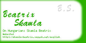 beatrix skamla business card